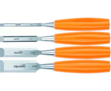 Набор стамесок плоских 4 штуки 6-12-18-24 мм SPARTA 24412 купить в Муравленко