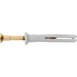 Дюбель-гвоздь полипропиленовый с потайным бортиком 8х120мм,100шт  СИБРТЕХ 42138