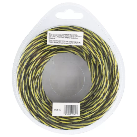 Леска для триммера двухкомпонентная витая квадратная, 3,0мм х 12м, блистер SkyCutter Denzel 96842 купить в Муравленко