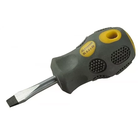 Отвертка STAYER &quot;PROFESSIONAL&quot; &quot;MAX-GRIP&quot; слесарная, Cr-V, намагниченная, SL 6,5х38мм 2580-38-6.0 G купить в Муравленко