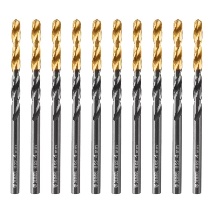 Сверло по металлу, 4 мм, HSS-Tin, Golden Tip, 10 шт. Denzel 717209 купить в Муравленко