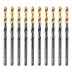 Сверло по металлу, 4 мм, HSS-Tin, Golden Tip, 10 шт. Denzel 717209 купить в Муравленко