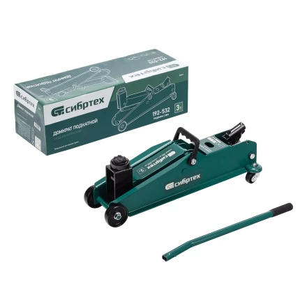 Домкрат гидравлический подкатной Сибртех 50841, 3 т, 192-532 мм, SUV купить в Муравленко