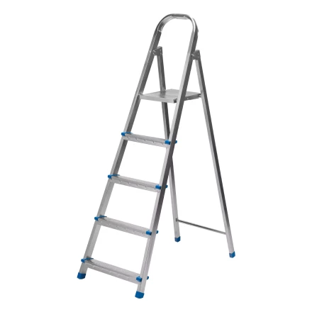 Стремянка Сибртех 97837, 5 ступеней, стальная, оцинкованная купить в Муравленко