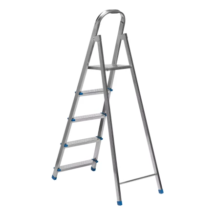 Стремянка Сибртех 97837, 5 ступеней, стальная, оцинкованная купить в Муравленко
