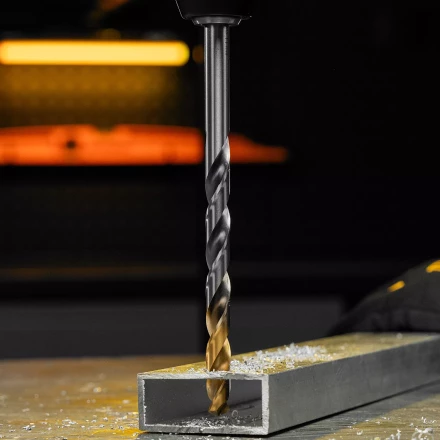 Сверло спиральное по металлу Denzel, 11 х 195 мм, Р6М5, Golden Tip, удлиненное 718264 купить в Муравленко