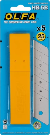 Лезвие OLFA сегментированное, 25х126х0,7мм, 5шт OL-HB-5B купить в Муравленко