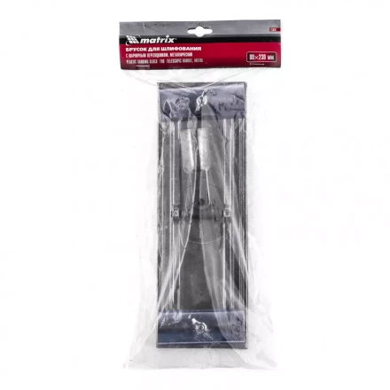 Брусок для шлифования 230 х 80 мм с шарнирным переходником металлический Matrix 75838 купить в Муравленко