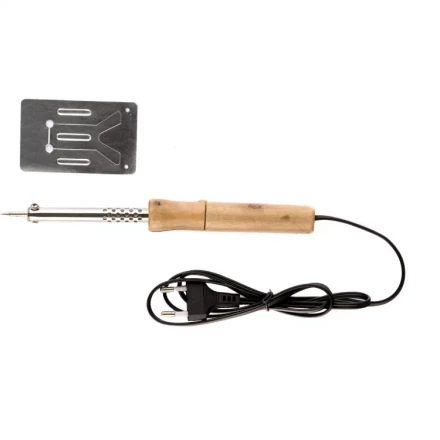 Паяльник с ручкой из дерева 40 Вт 220 В Sparta 913102 купить в Муравленко