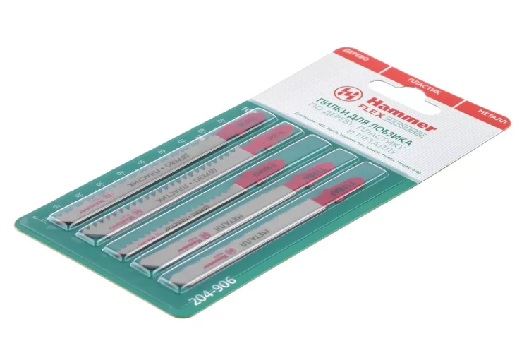 Пилки для лобзика HAMMER JG WD-PL-MT set No6 (5pcs) купить в Муравленко