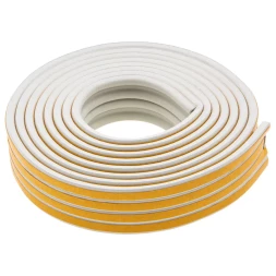 Уплотнитель резиновый, 12 м, профиль &quot;P&quot;, белый Сибртех 88907