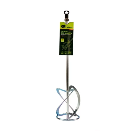 Насадка для миксера Сибртех, для тяжелых растворов, 140 х 590 мм, оцинкованная, хвостовик резьба М14, 848957 купить в Муравленко