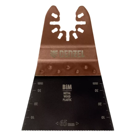 Насадка для МФИ режущая прямая, BiM, по металлу и дереву, 65 x 1.2 мм, мелкий зуб Denzel 782303 купить в Муравленко