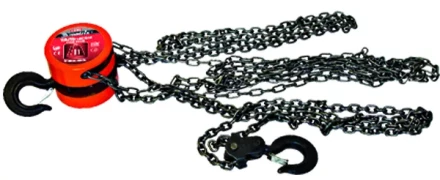 Таль цепная 1 т h  подъема 2.5 м расстояние между крюками 300 мм  MATRIX 519335 купить в Муравленко
