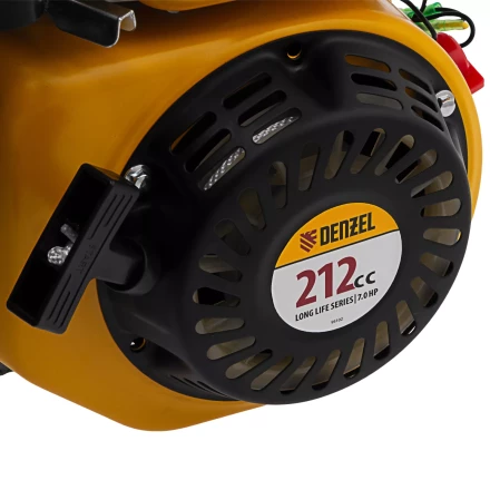 Двигатель бензиновый Denzel RX-17S, 7 л.с., 212 см3, горизонтальный вал шлиц 25 мм 95102 купить в Муравленко
