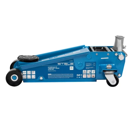 Домкрат гидравлический подкатной Stels 51139, 3 т, 120-450 мм, быстрый подъем, проф. купить в Муравленко