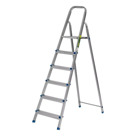 Стремянка Сибртех 97838, 6 ступеней, стальная, оцинкованная купить в Муравленко