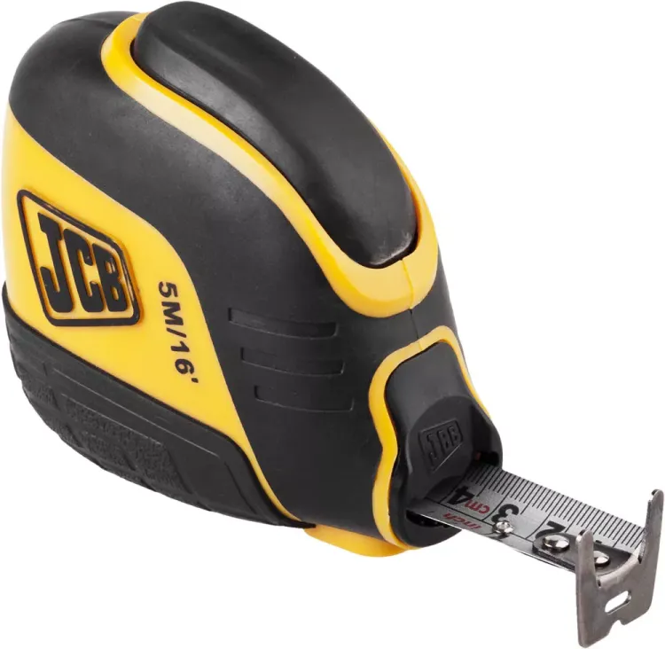 Рулетка JCB, автостоп, двусторонняя шкала, двухкомпонентный корпус, 5м JMS003 купить в Муравленко