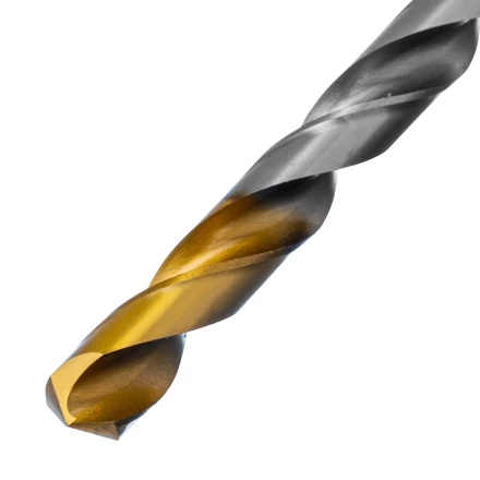Сверло спиральное по металлу Denzel 12 x 205 мм, Р6М5, Golden Tip, удлиненное 718265 купить в Муравленко