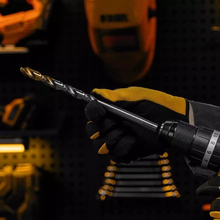 Сверло спиральное по металлу Denzel 12 x 205 мм, Р6М5, Golden Tip, удлиненное 718265 купить в Муравленко