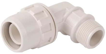 Муфта ЗУБР &quot;ШиреФит&quot; соединительная угловая 90°, &quot;штуцер с гайкой - внешняя резьба&quot;, 32мм-1&quot; 51465-32-1 купить в Муравленко