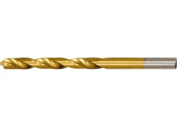 Сверло по металлу 4 мм HSS нитридтитановое покрытие цилиндрический хвостовик MATRIX 717400