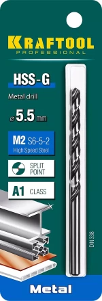 Сверла по металлу HSS-G Оберон 29651-5.5 купить в Муравленко