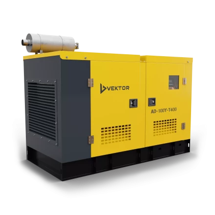 Дизельный генератор Vektor AD-100Y-T400 в шумозащитном кожухе с АВР купить в Муравленко