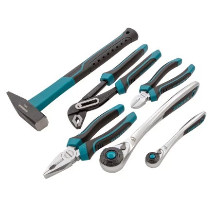 Набор инструментов 115 предметов, 120 зубьев, CrV, 1/4&quot;, 1/2&quot; Gross 14152 купить в Муравленко