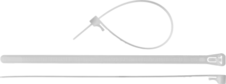 Кабельные стяжки разъемные белые КСР-Б1 нейлоновые промфасовка серия ПРОФЕССИОНАЛ купить в Муравленко