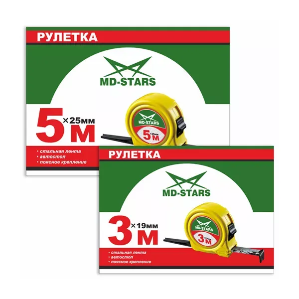Рулетка измерительная MD-STARS 67-7525 купить в Муравленко