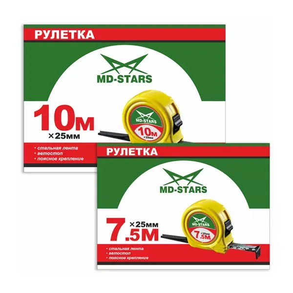Рулетка измерительная MD-STARS 67-7525 купить в Муравленко
