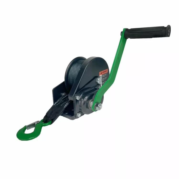 Лебедка ручная барабанная с тормозом HITCH HWB 800 800 кг лента 10 м (SZ073183) купить в Муравленко