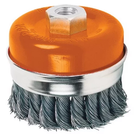Щетка чашечная для шлифмашин сталь 100мм M14 S-T Кратон 1 11 02 003 купить в Муравленко