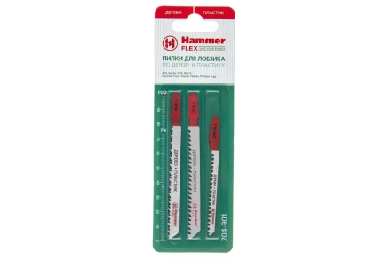 Пилки для лобзика HAMMER JG WD-PL набор No1 (3шт.) купить в Муравленко