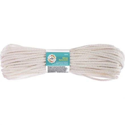 Шнур бельевой полипропиленовый с сердечником  D-5 мм L-15 м цветнойELFE 93709 купить в Муравленко