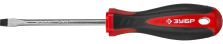 Отвертка ЗУБР &quot;МАСТЕР&quot;, Cr-v, эргономичная двухкомпонентная рукоятка, SL6,5x100мм 25061-6.5-100_z03 купить в Муравленко