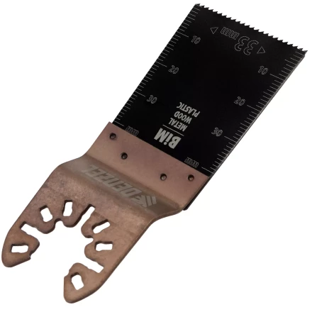 Насадка для МФИ режущая пазовая прямая, BiM, по металлу и дереву, 33 x 1.4 мм, мелкий зуб Denzel 782305 купить в Муравленко