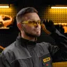 Очки защитные открытые Denzel 89199, поликарбонатные, желтая линза купить в Муравленко