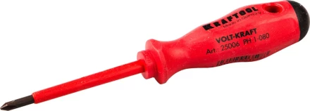 Отвертка KRAFTOOL &quot;VOLT-KRAFT&quot; 1000В, PH №1-80мм 25006-1-080 купить в Муравленко