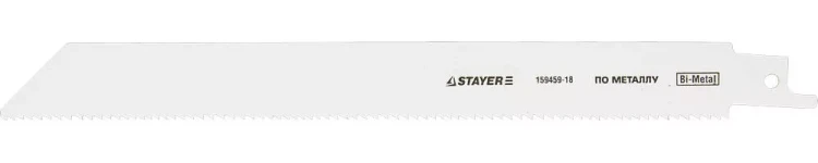 Полотно STAYER "PROFI" S1122EF для сабельной эл. ножовки Bi-Met, тонколистовой, профильн металл, нерж сталь, цвет мет 159459-18 купить в Муравленко