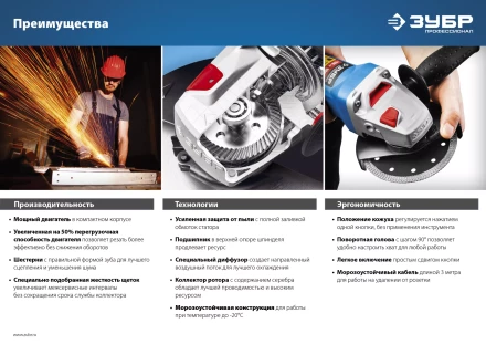 Машина углошлифовальная УШМ-П125-850 серия ПРОФЕССИОНАЛ купить в Муравленко