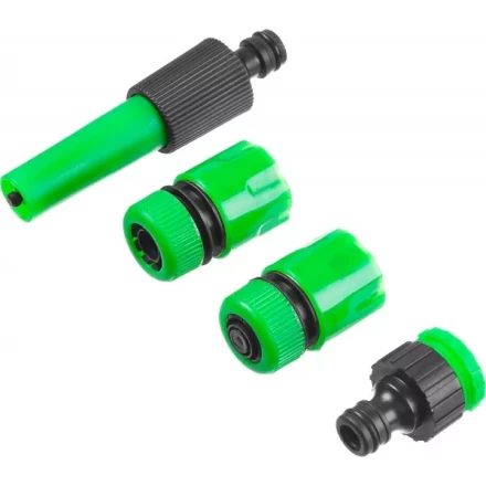 Набор поливочный РОСТОК: Наконечник, 2 соединителя 3/4&quot;, адаптер внешний 427263 купить в Муравленко