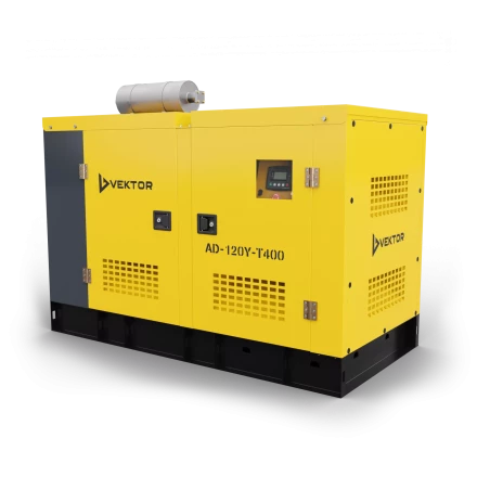 Дизельный генератор Vektor AD-120Y-T400 в шумозащитном кожухе купить в Муравленко