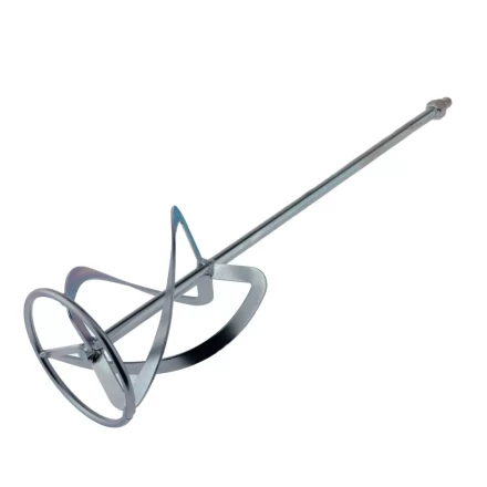 Насадка для миксера, для легких растворов, 140 х 590 мм, оцинкованная, хвостовик резьба М14 Сибртех 848987 купить в Муравленко