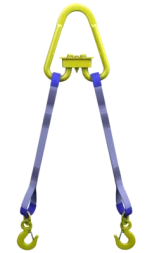 Строп текстильный двухветвевой 2СТ 1.25 т L=5.5 м SF6 30 мм Звено РТ-3