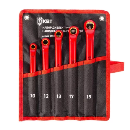 Набор накидных диэлектрических трещоточных ключей КВТ НИИ-29 (10–19), 6 шт. (92331) купить в Муравленко