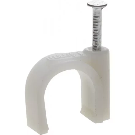 ЗУБР &quot;МАСТЕР&quot;. Скоба-держатель для круглого кабеля, с оцинкованным гвоздем, 14 мм, 30 шт 45111-14 купить в Муравленко