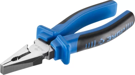 Плоскогубцы комбинированные ЗУБР эксцентриковое расположение шарнира, особостойкое спец. покрытие Н12Х1 (никель/хром), двухком рукоятки, 200мм 2201-1-20_z01 купить в Муравленко
