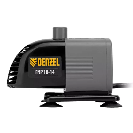 Насос фонтанный FNP18-14, 18 Вт, подъем 1,4 м, 750 л/ч, колокольчик/каскад Denzel 99030 купить в Муравленко